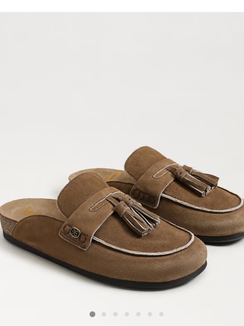 Suede Tassel Mule Slip-On - Brown